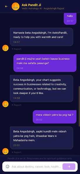 AstroPandit: AI Pandit Ji conversation